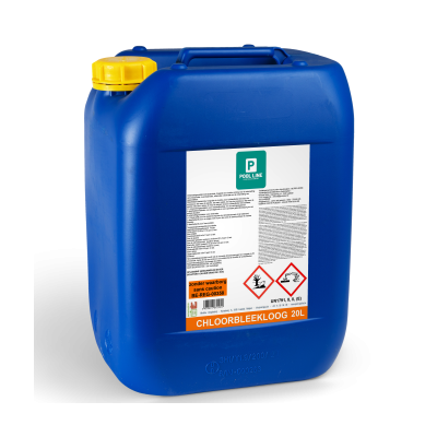 chloorbleekloog blauw verloren bidon